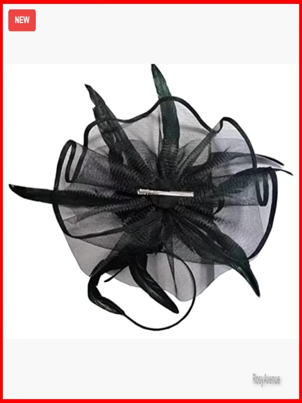Sinamay Fascinator Pillbox Hat with Feathers Flowers for Derby Wedding